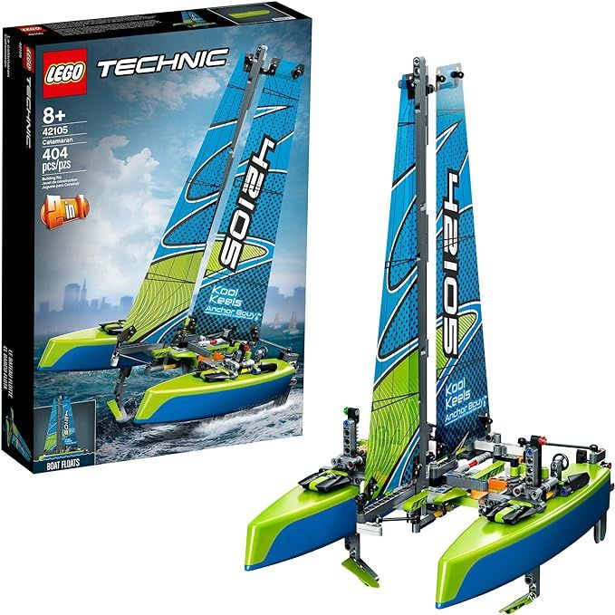 LEGO Technic Catamaran 42105 Model Sailboat Building Kit, New 2020 (404 Pieces) | Amazon (US)
