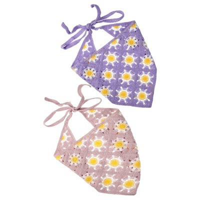 Unique Bargains Halloween Christmas Crochet Bandanas Crochet Head Scarf for Women Girls Knitted Head Kerchief for Hair Styling Decor 2pcs | Target