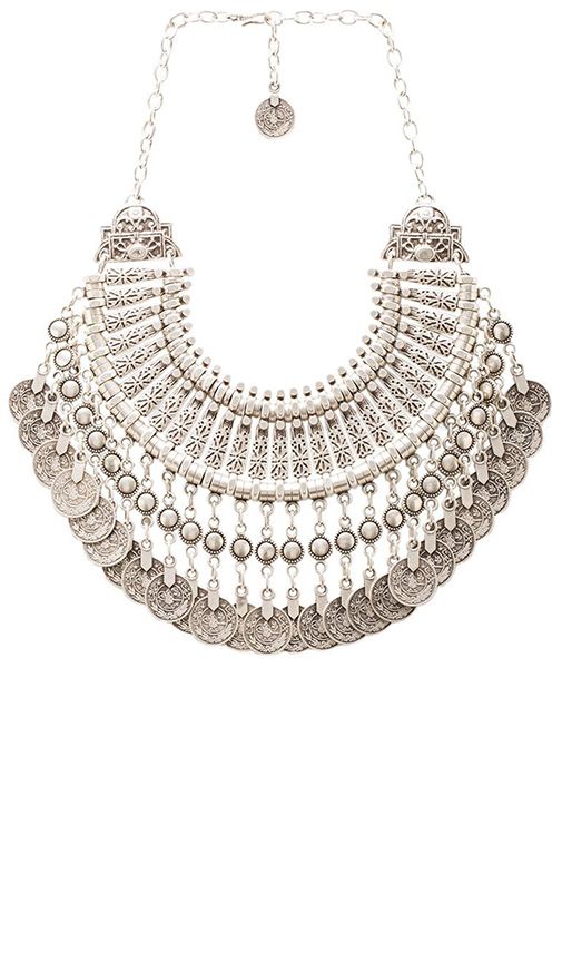 Natalie B Fit for a Queen Necklace in Metallic Silver | Revolve Clothing (Global)