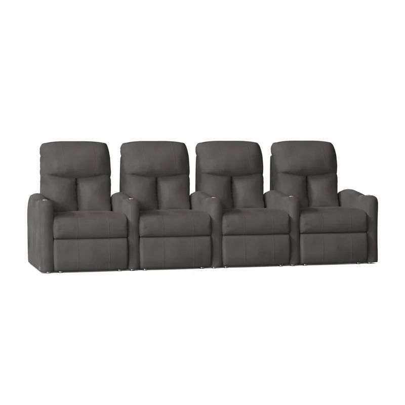 122'' Wide Home Theater Seating with Cup Holder | Wayfair North America