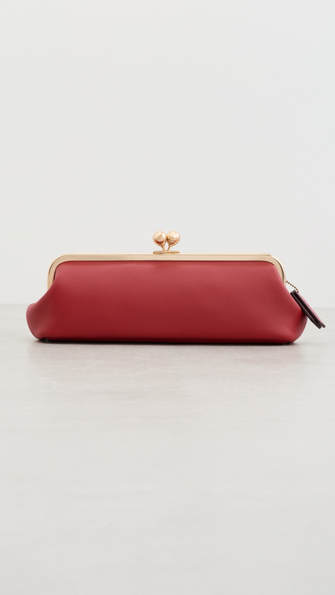 Coach Leather Kisslock Frame Bag 30 Poppy One Size | Shopbop