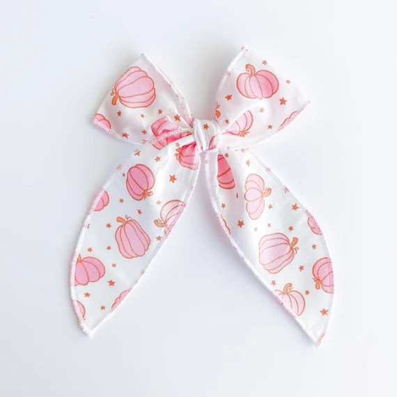 Pink Pumpkins Halloween Fable Bow | Etsy (US)
