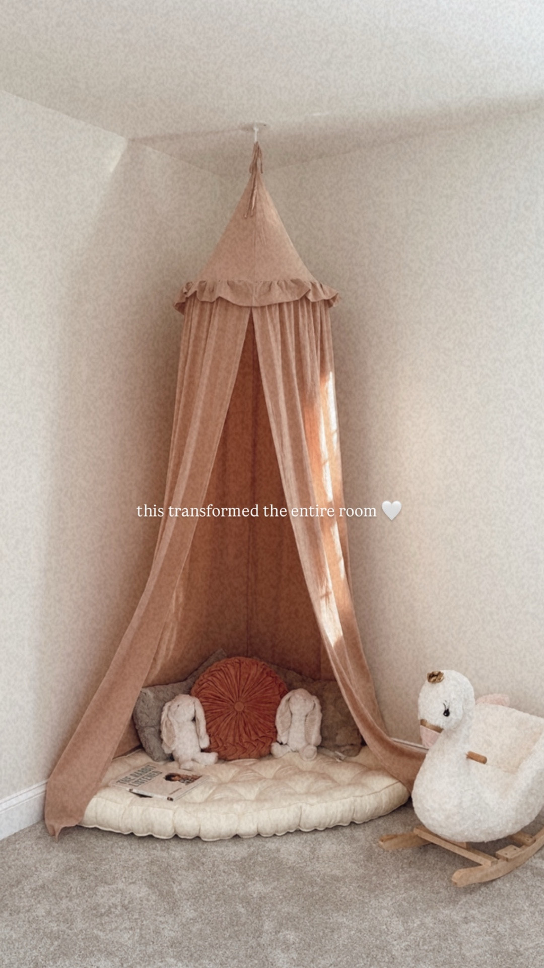 POV: you turned their little corner into the coziest dream space ☁️
this canopy = instant magic for playtime + wind-down
linked below 🤍

#amazonfinds #cozycorner #toddlerroommakeover 

#LTKBaby #LTKKids #LTKstorytime