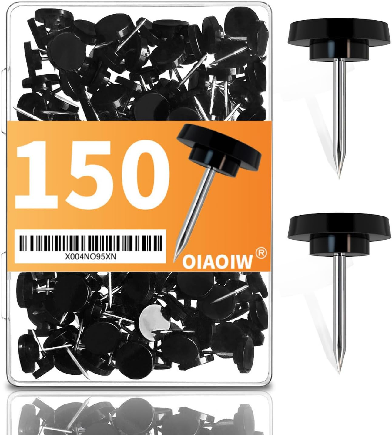 150PCS Black Thumb Tacks for wall Push pins for wall thumbtacks for Hanging | Amazon (US)