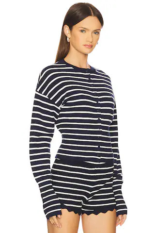 Head in The Clouds Cardigan in Navy Stripe | Revolve Clothing (Global)