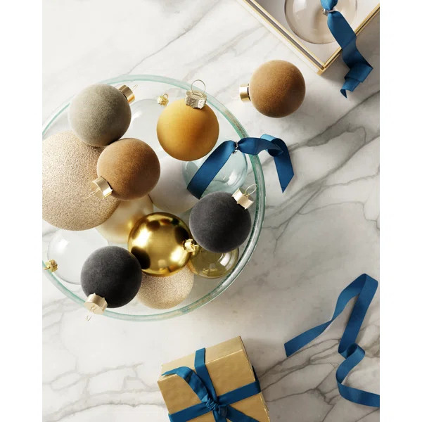 Flocked Ball Ornament | Wayfair North America