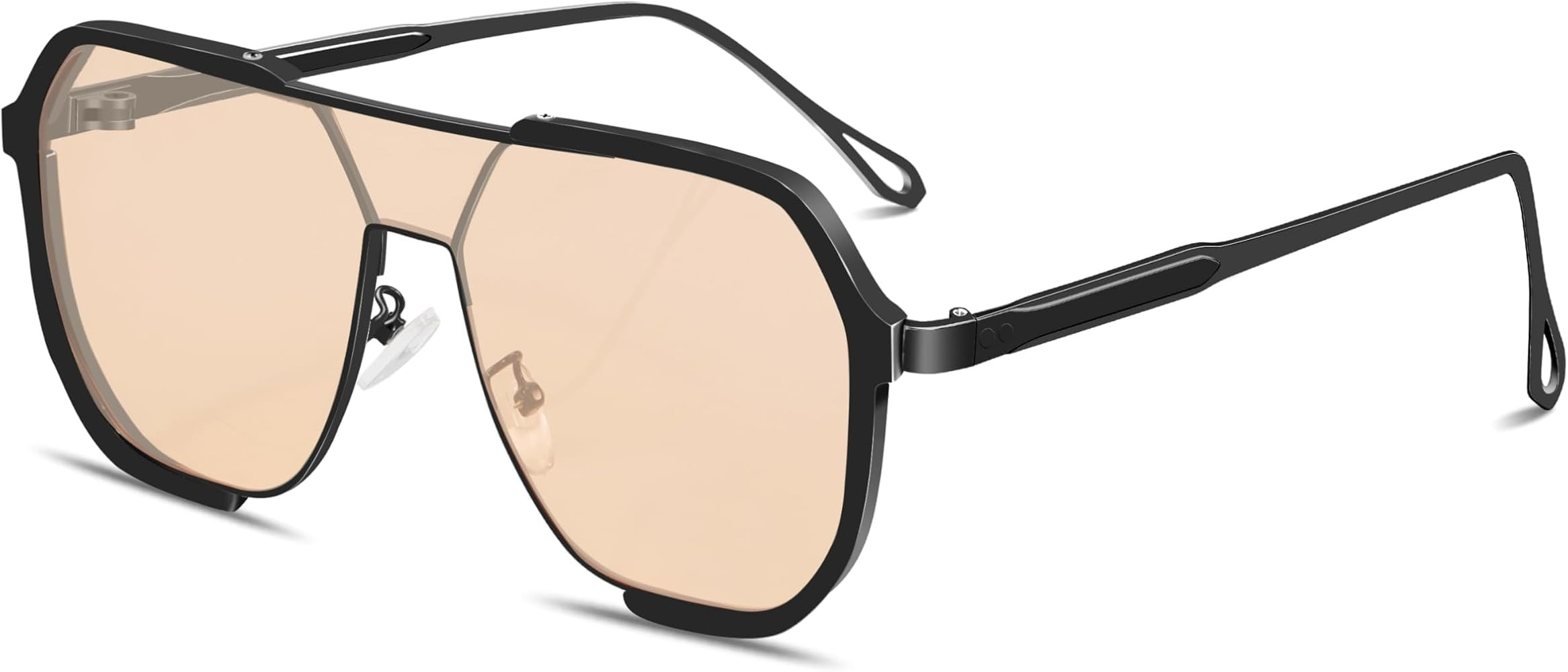 Rmerom Retro Oversized Square Aviator Sunglasses for Women Men, 2025 Fashion Vintage Trendy Large... | Amazon (US)