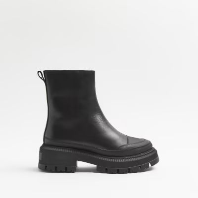 Black chunky boots | River Island (UK & IE)
