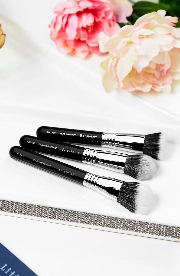All About Face Makeup Brush Trio Set $76 Value | Nordstrom