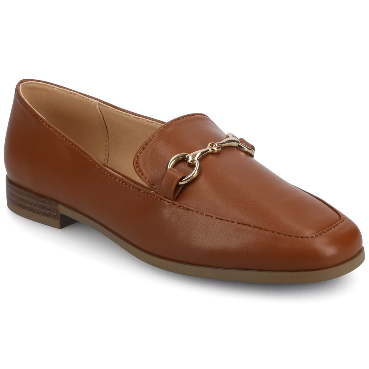 Journee Women's Lacie Slip On Loafers, Cognac 9.5 | Target