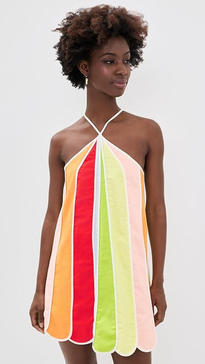 English Factory Women's Linen Umbrella Mini Dress | Amazon (US)