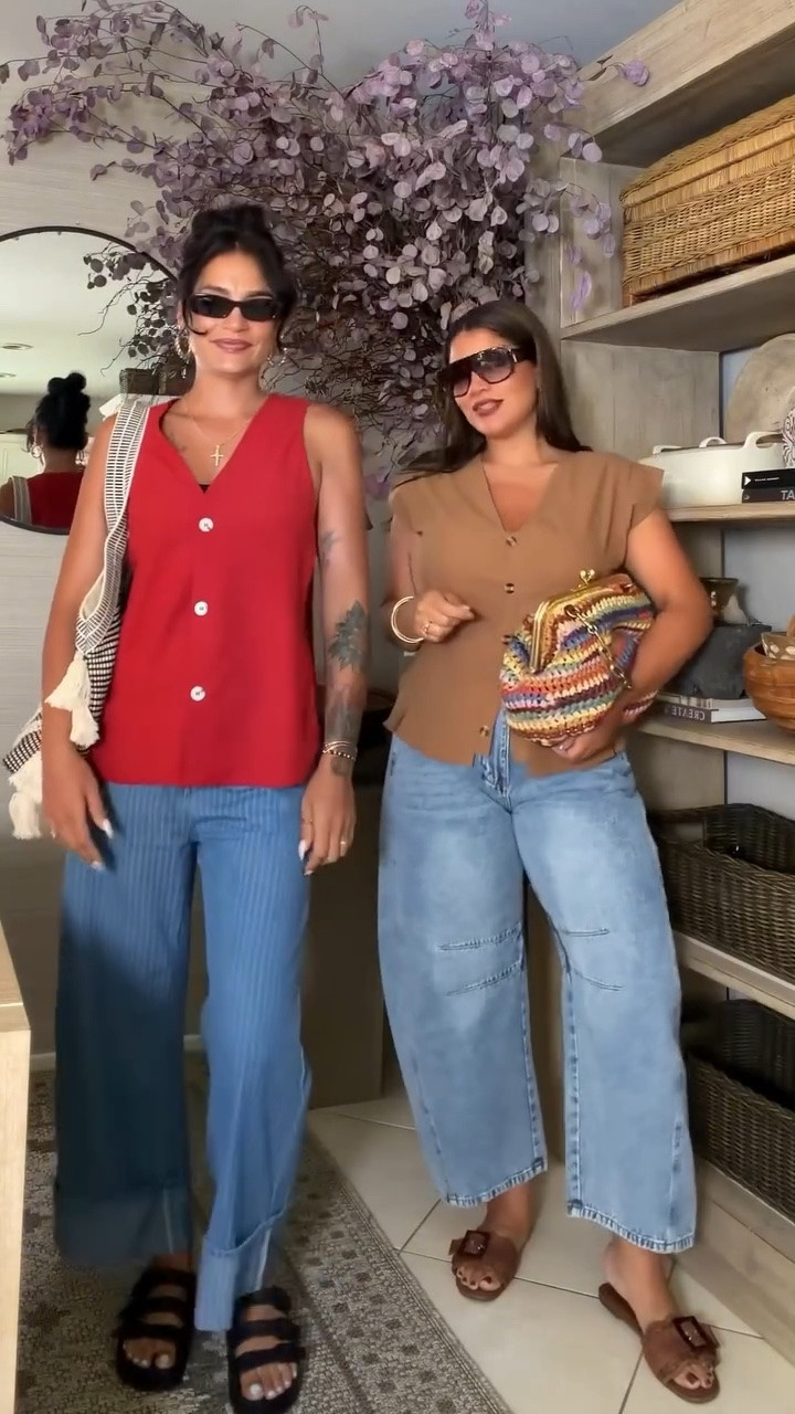 Outfit Of The Dia x 2 👯‍♀️ 

CHRIS - 5’10”-140lbs
Pants Size 6
Set top size Small

FRANKIE - 5’9”-190lbs
Pants Size 12
Top size Large

Outfit of the dia, Denim, Affordable style, Effortless looks, Size comparison, exploring California

#LTKootd #LTKmomlife #LTKOver40