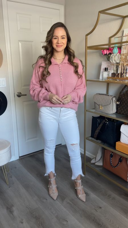 Casual Outfit Idea | Loose Fit Sweater (small), White Raw Hem Jeans (size 0) | Amazon Fashion, Walmart Fashion | #AmazonFashion #WalmartFashion #Sweater #WhiteJeans

#LTKVideo #LTKstyletip #LTKfindsunder50