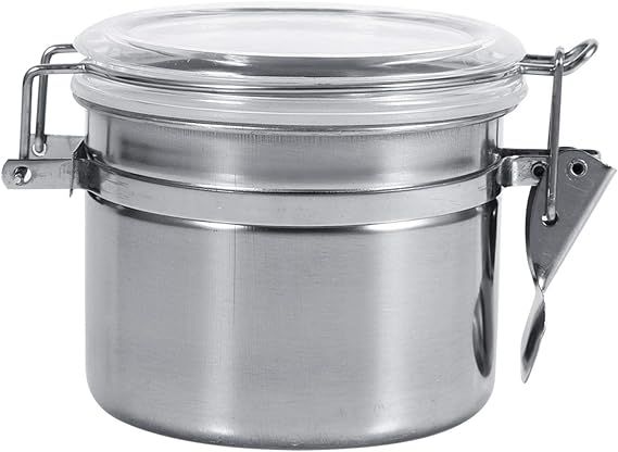 BORDSTRACT Stainless Steel Airtight Canisters, Kitchen Storage Containers, Airtight Canister Stor... | Amazon (US)