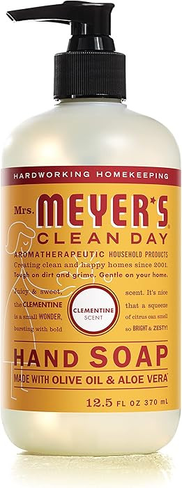 MRS. MEYER'S CLEAN DAY Hand Soap, Made with Essential Oils, Clementine (12.5 Fl Oz (Pack of 1)) | Amazon (US)