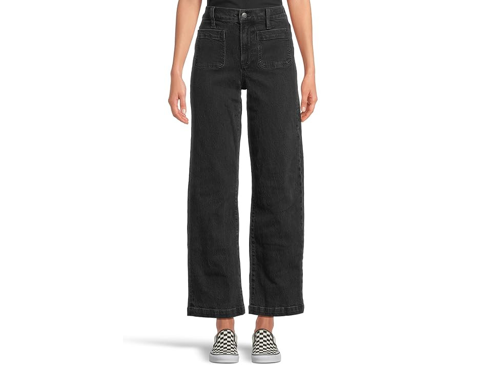 Madewell Emmett Patch Pocket In Black Women's Jeans Camarillo Wash : 31, Cotton/Denim/Elastane | Zappos