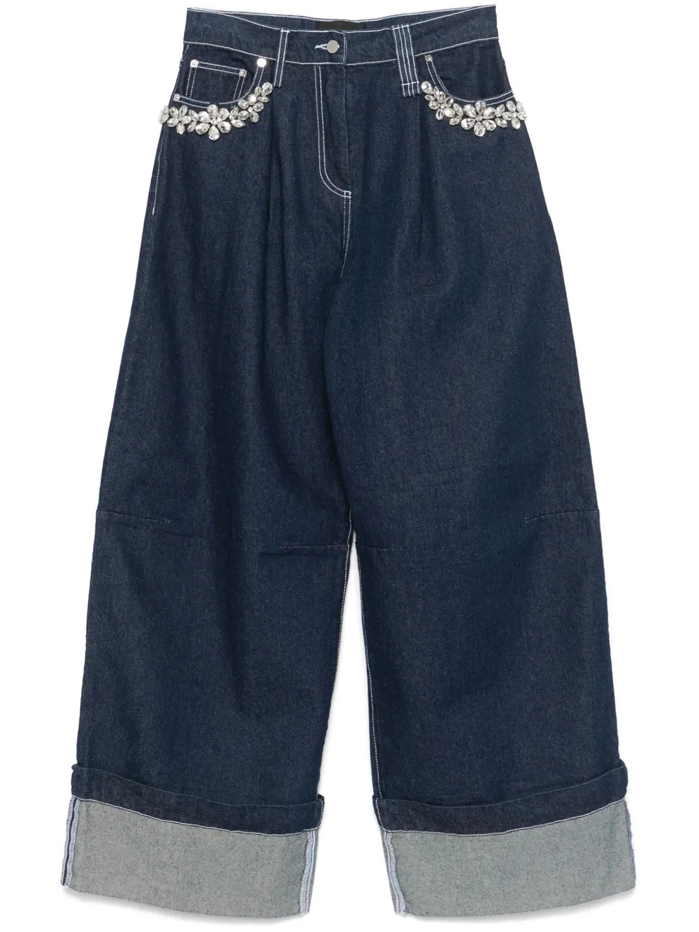 Wide Puddle jeans | Farfetch Global