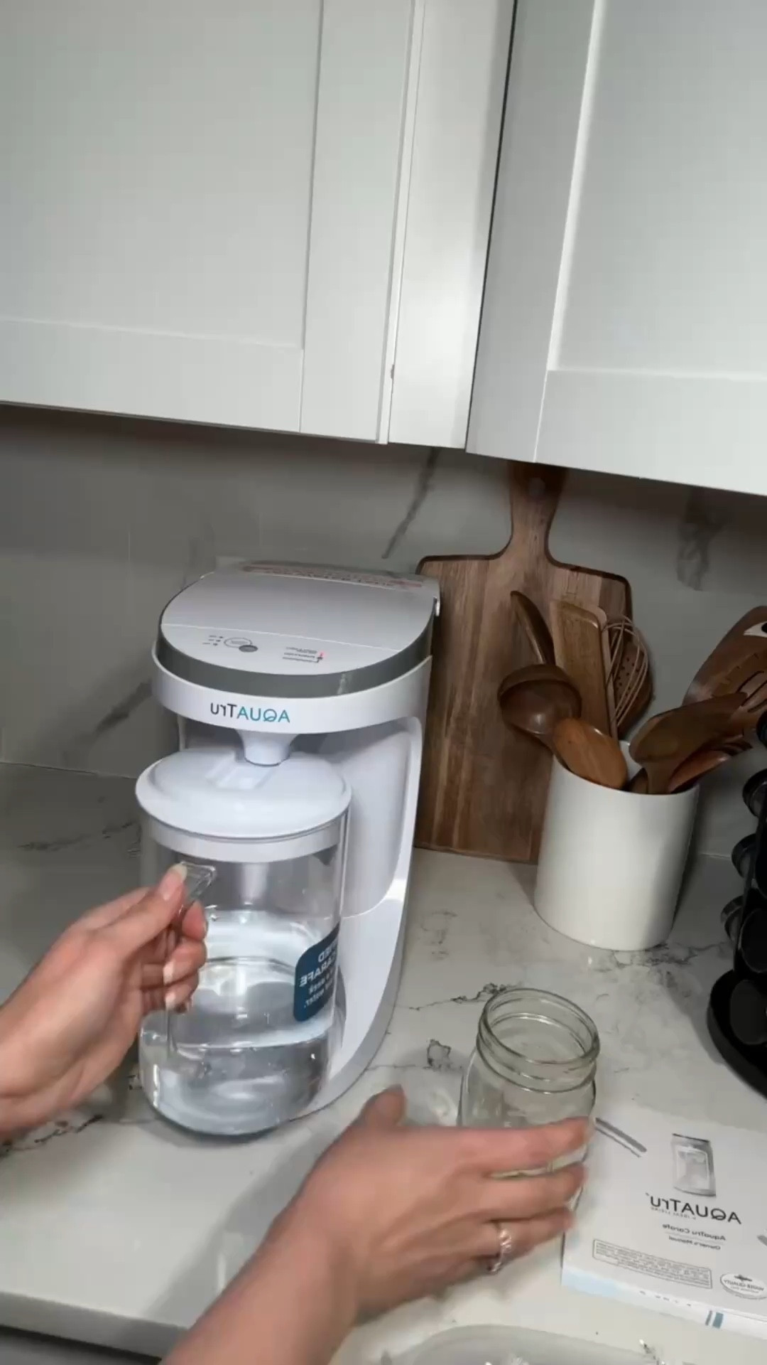 I also love this water purifier it works so well. And love taking my grass fed capsules daily. #aquatru #waterpurifier #grassfedcapsules