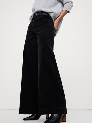 High-Rise Wide-Leg Corduroy Pant | Banana Republic (US)