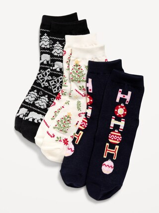 Novelty Quarter Crew Socks 3-Pack | Old Navy (US)