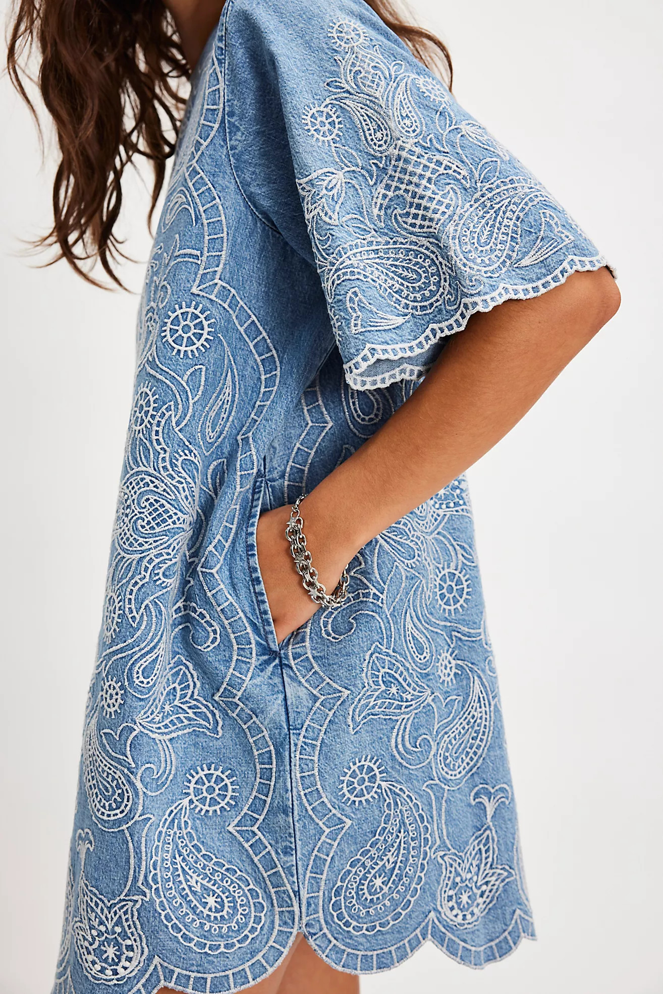 Harlow Embroidered Mini Dress | Free People (Global - UK&FR Excluded)