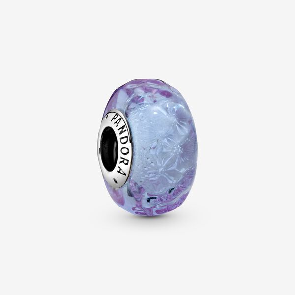 Wavy Lavender Murano Glass Charm | Pandora (CA)