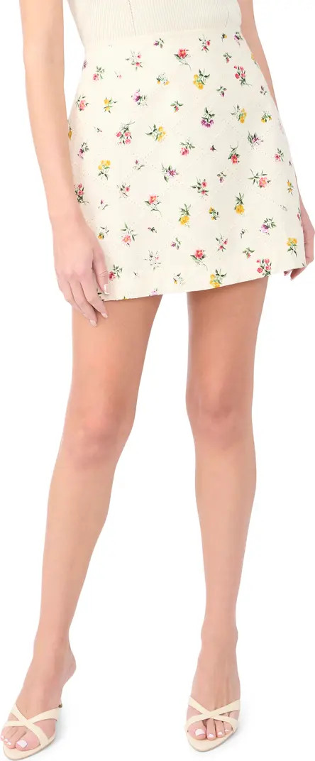 Margaret Floral Cotton Miniskirt | Nordstrom