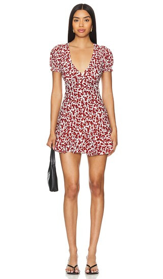 Aurelia Mini Dress in Leilani Floral Red | Revolve Clothing (Global)