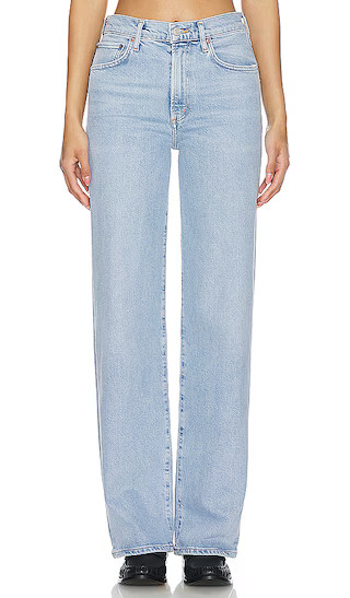 Harper Mid Rise Wide Leg Straight in Trouble | Revolve Clothing (Global)