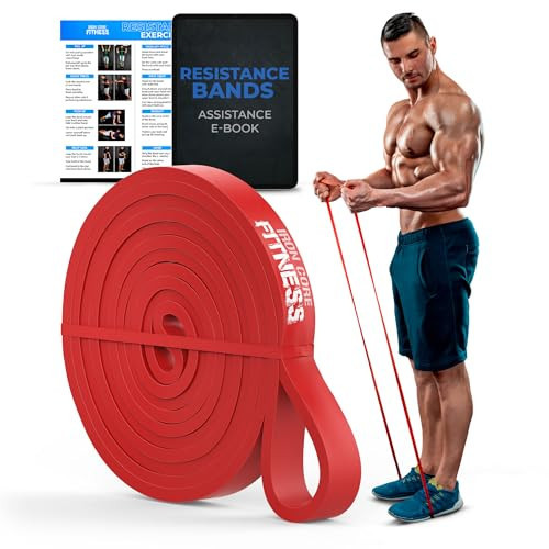 Red Pull Up Resistance Band – 20–35 lb Long Rubber Workout Band for CrossFit, Chin Ups, Push Ups, Stretching & Mobility – Assisted Exercise Bands for Men and Women – Power Loop for Gym & Home Training | Amazon (US)
