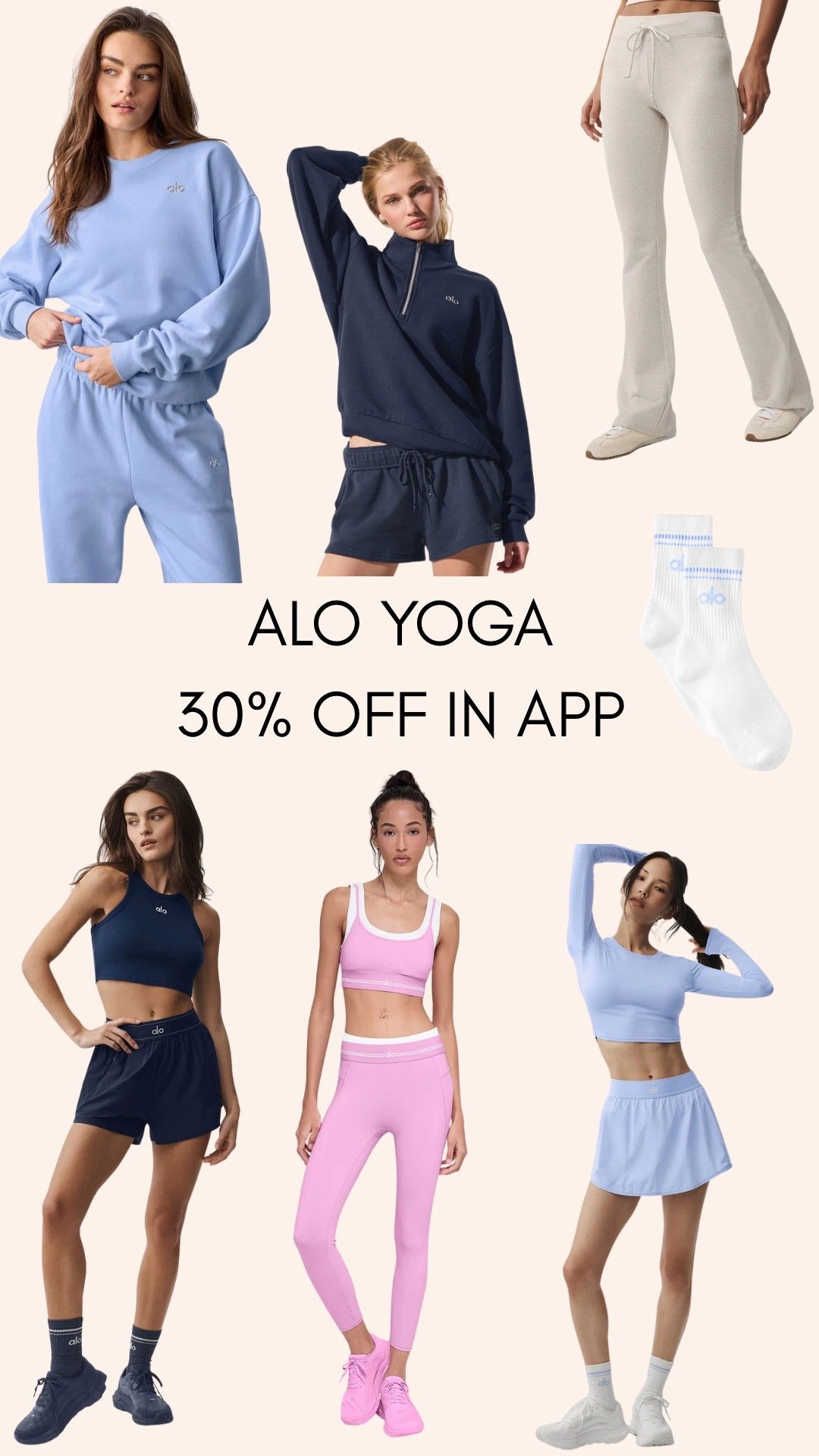 Alo anniversary sale 30% off in app sitewide! Alo yoga , alo yoga activewear , pink activewear 

#LTKActive #LTKSaleAlert #LTKMothersDay