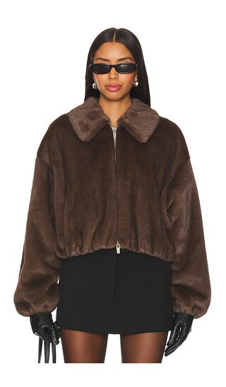 Esme Jacket in Brown | Revolve Clothing (Global)