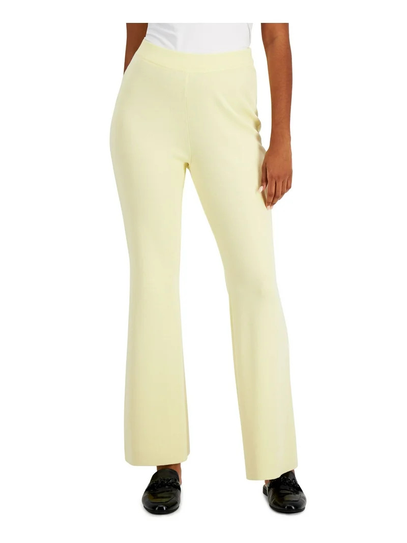 Alfani Ribbed Sweater Pants Sweet Buttercup Yellow XL | Walmart (US)