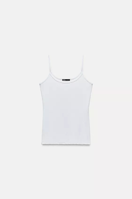 POLYAMIDE SPAGHETTI STRAP CAMISOLE | Zara US