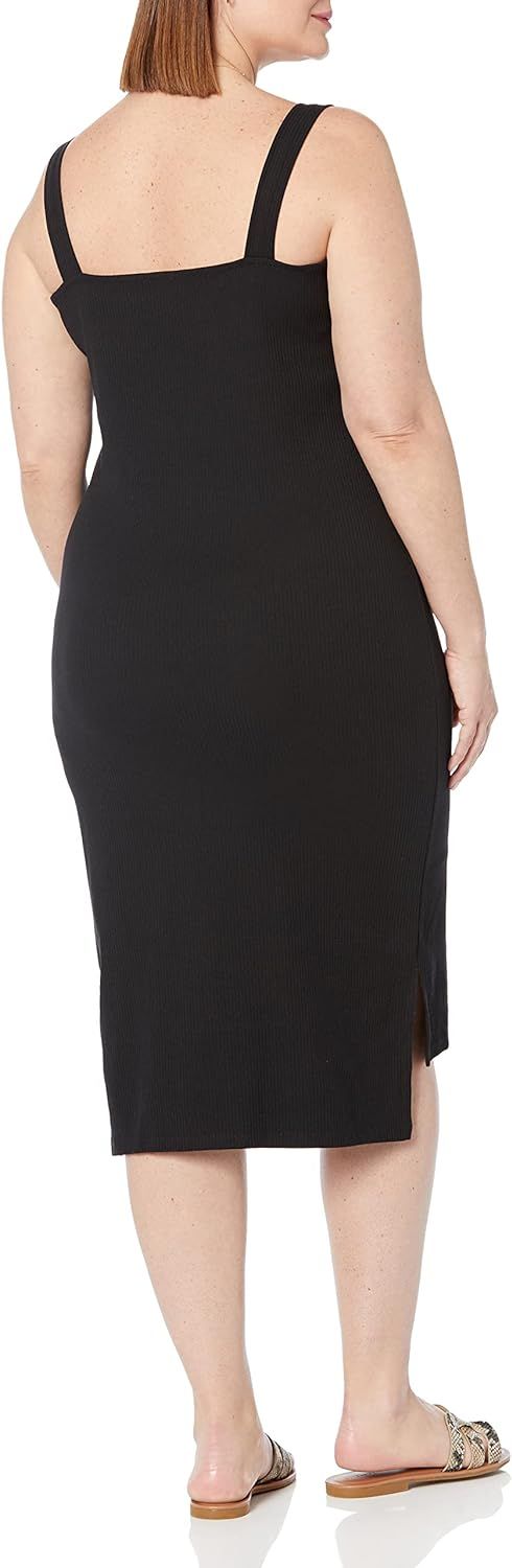 The Drop Women's Amelia Square Neck Strappy Bodycon Midi Tank Dress | Amazon (US)