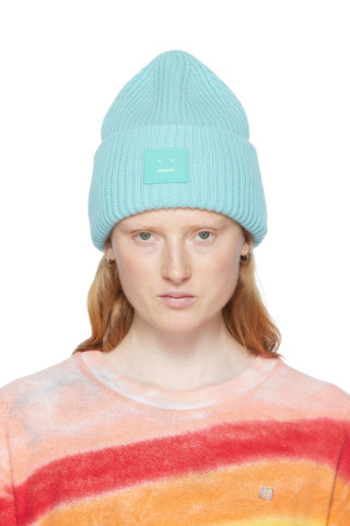 Acne Studios - Blue Wool Beanie | SSENSE
