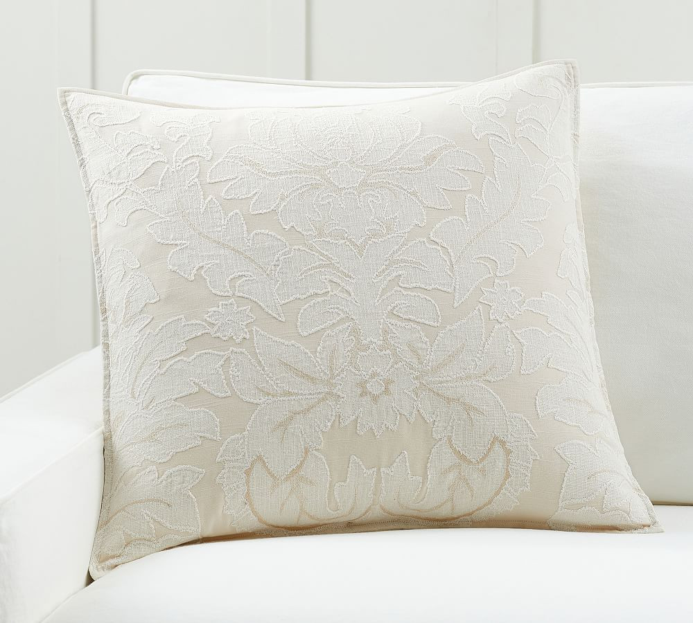 Francesca Hand Embroidered Pillow Cover | Pottery Barn (US)