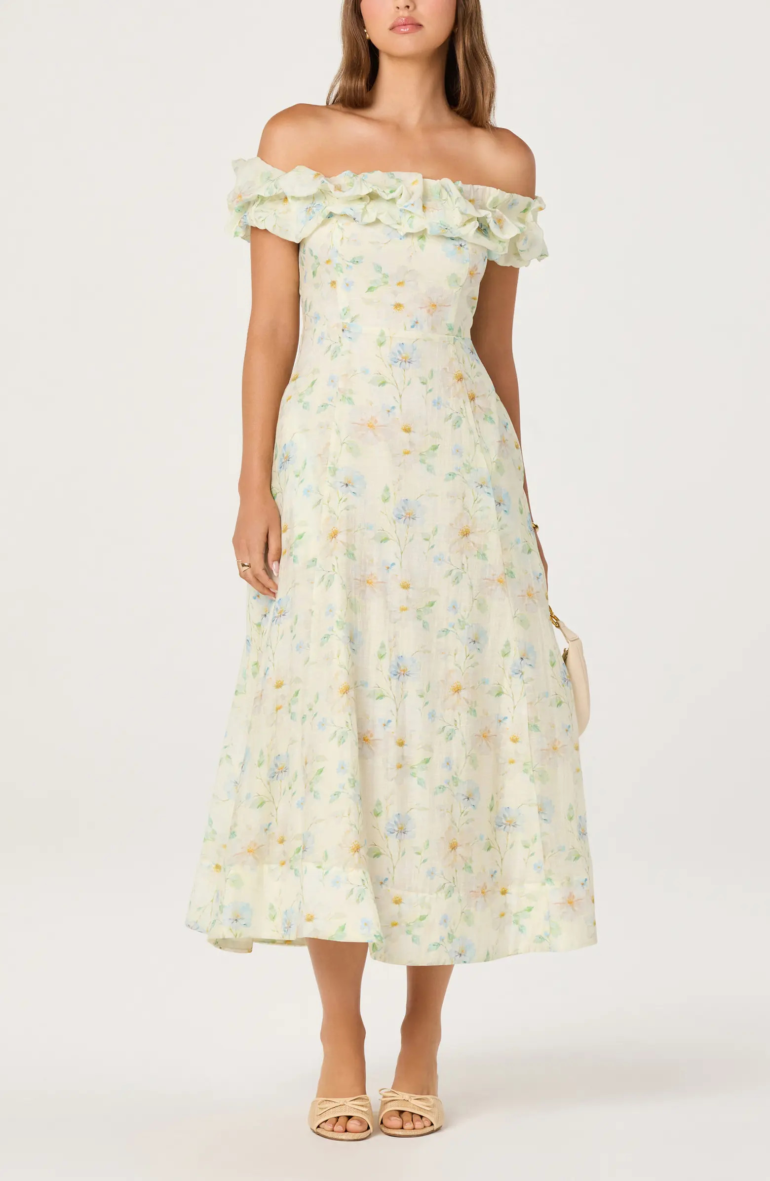 ASTR the Label Alannah Floral Print Off the Shoulder Dress | Nordstrom | Nordstrom