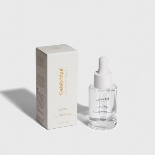 Celebritips Bye Bye Adhesive™ | Press-On Nail Remover | Odorless, Non-toxic, Gentle | 30ml (1.01 fl.oz) | Amazon (US)