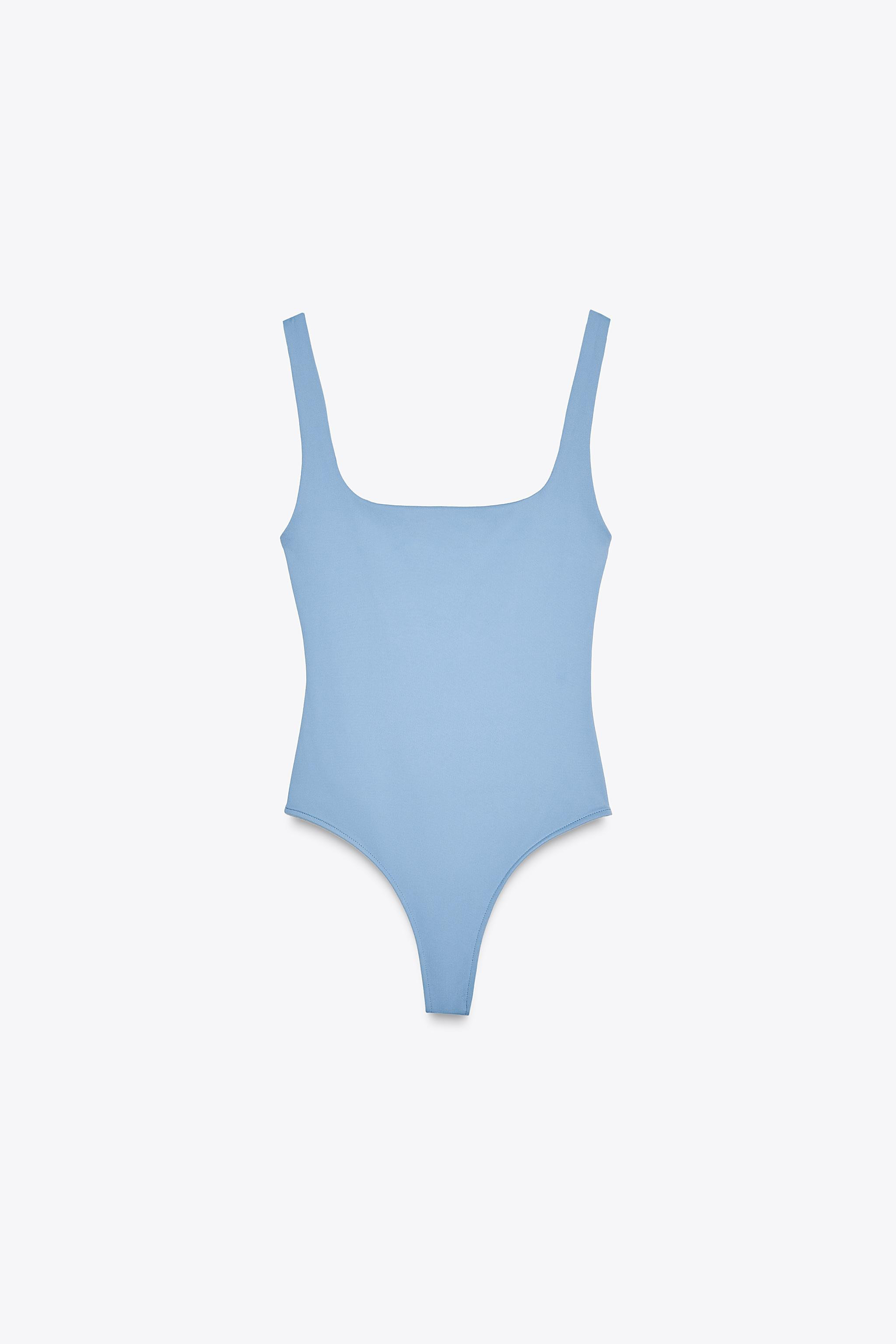 WIDE STRAP POLYAMIDE BODYSUIT | Zara US