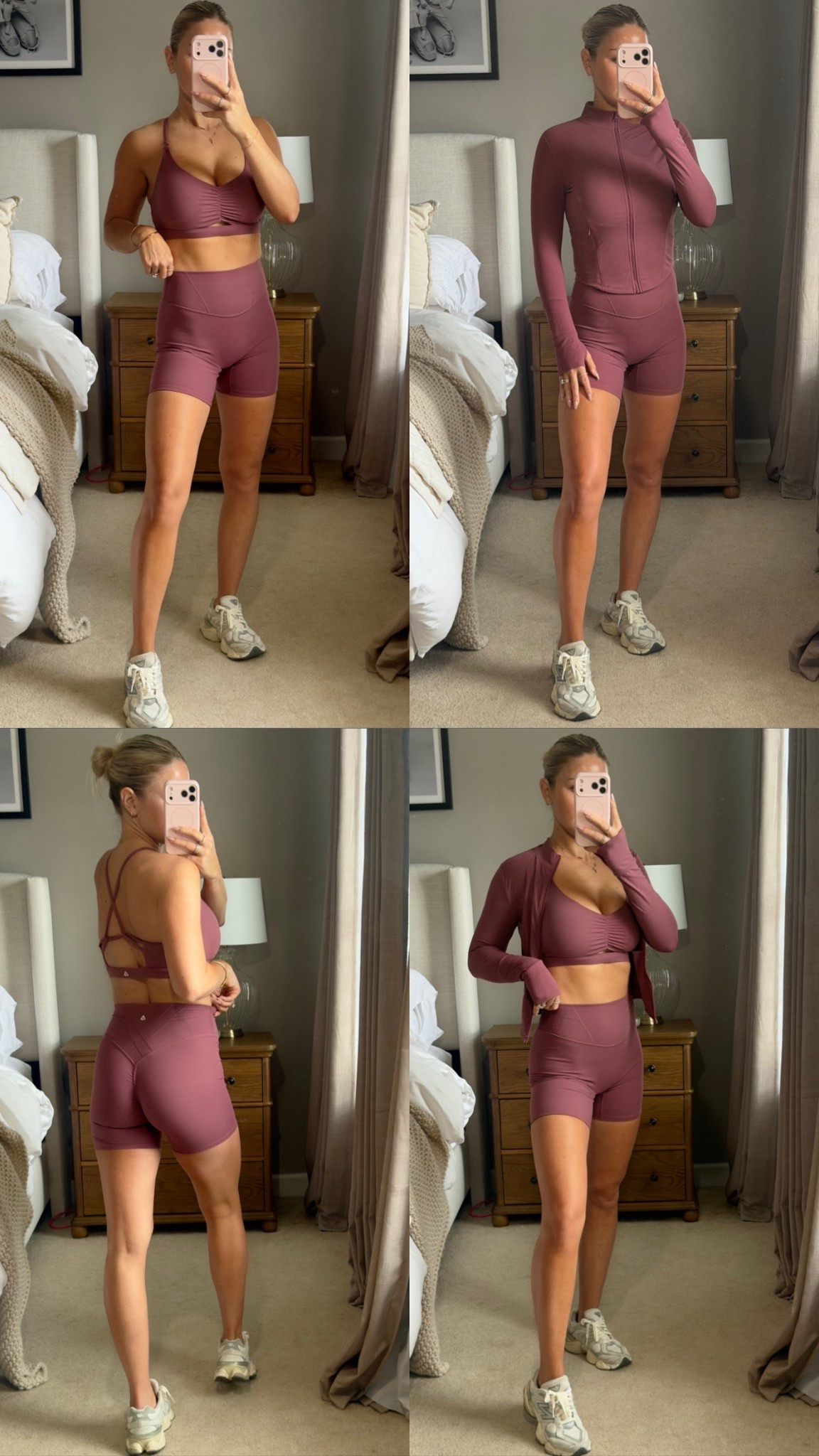 Wearing a medium in top and small in jacket and shorts ✨🤍

#LTKActive #LTKmomlife #LTKTall