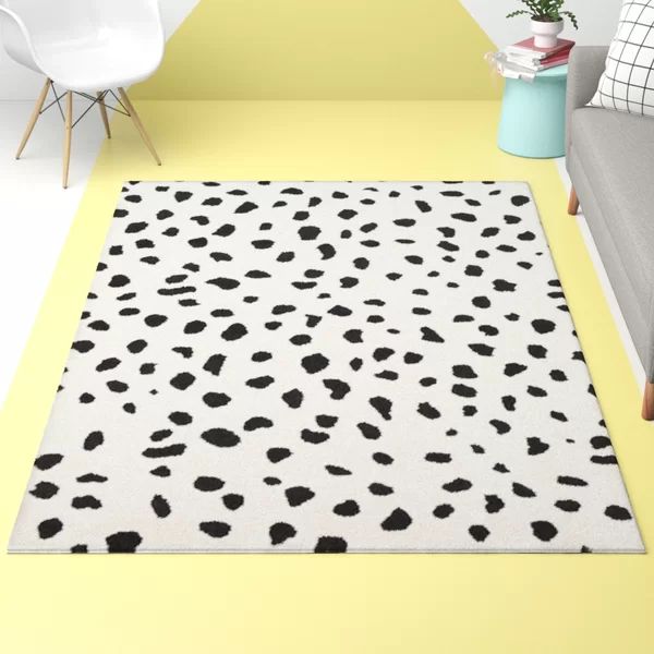 Tommen Neutral Black/White Area Rug | Wayfair North America