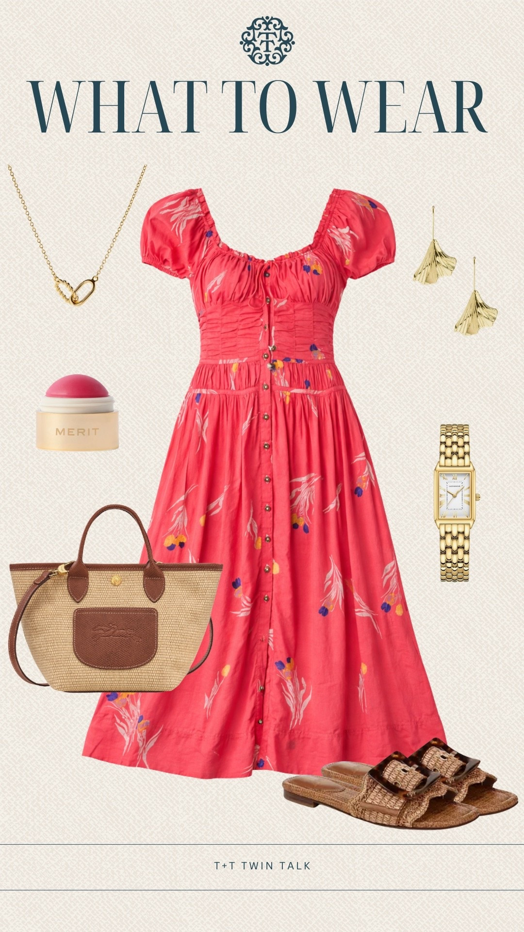 T+T, what to wear! This Social Threads dress with gold accessories and a Longchamp bag feels bright and in season! Perfect for a lunch date, vacation dinner, or summer outing.

#LTKSeasonal #LTKOver40 #LTKMidsize