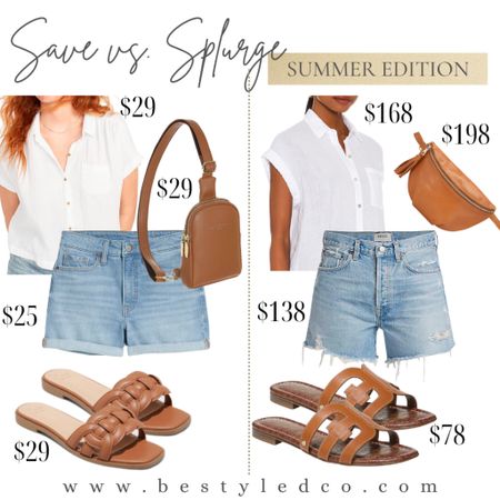 Save vs splurge summer edition 

#LTKFind #LTKsalealert #LTKunder100