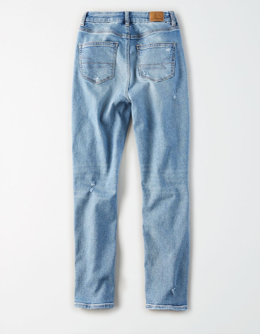 AE Stretch Ripped Curvy Mom Jean | American Eagle Outfitters (US & CA)