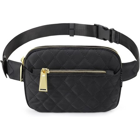 Fanny Packs for Women Men Black Crossbody Fanny Pack Belt Bag with Adjustable Strap Fashion Waist Pa | Walmart (US)