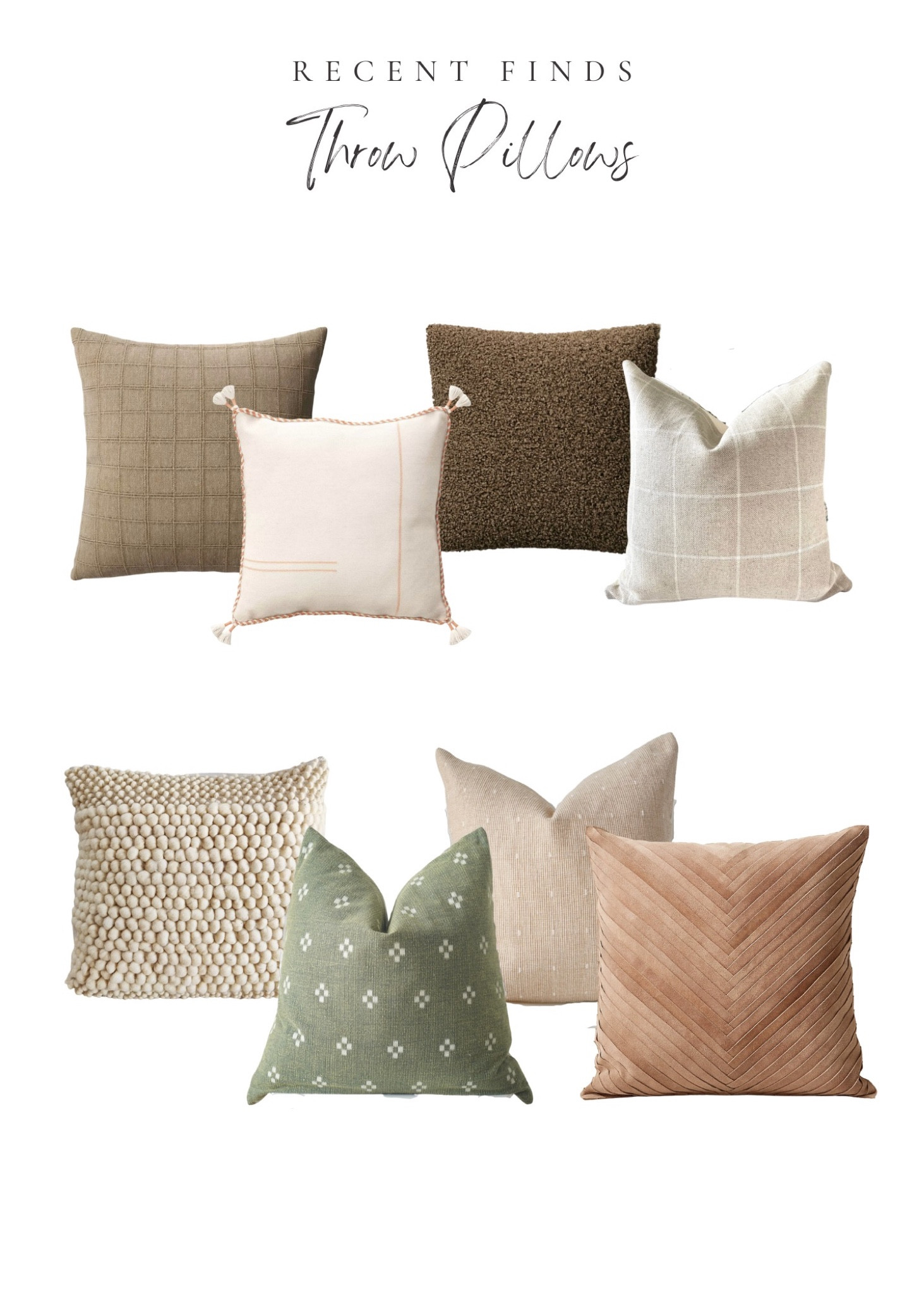 Our favorite recent throw pillow finds 💕 #homedecor #throwpillows #livingroominspo 

#LTKhome #LTKstyletip #LTKSeasonal