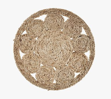 Circular Hand-Braided Jute Placemats - Set of 4 | Pottery Barn (US)