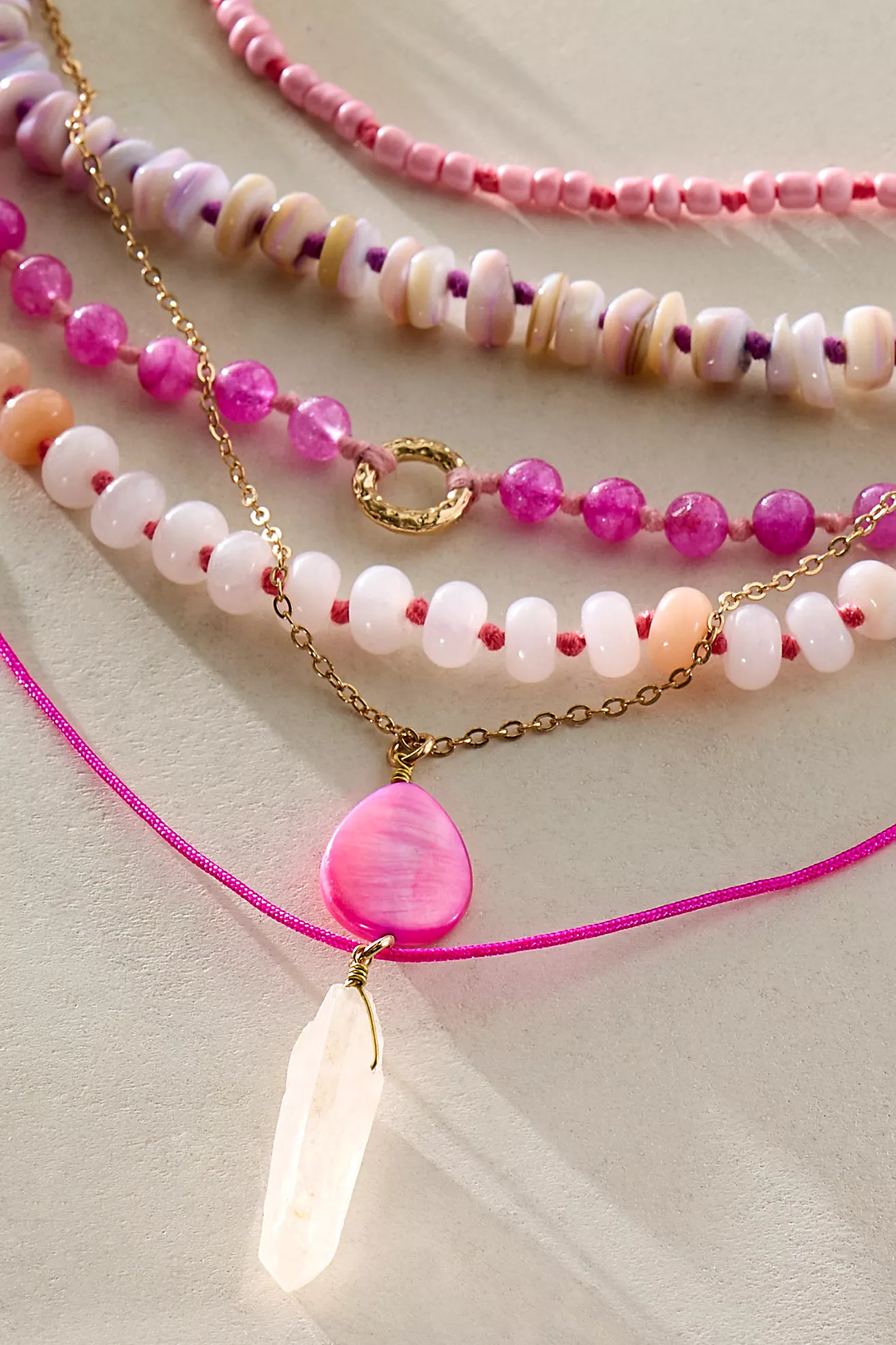 Hailee Semiprecious Beaded Necklace | Free People (Global - UK&FR Excluded)