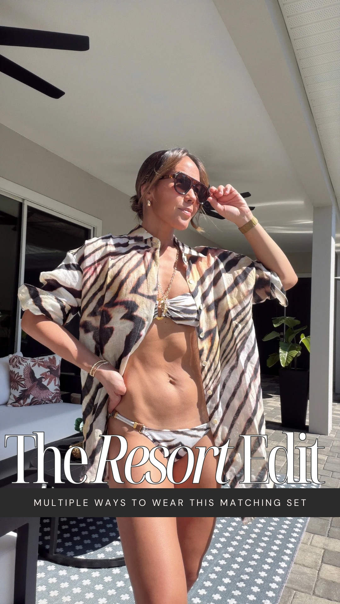 This coordinated set from @Vitamin A is by far my favorite resortwear purchase for Spring 🤎🐚 

This is the Playa Linen Boyfriend Shirt + The Getaway Short in Shell Stripe — a soft, neutral stripe inspired by seashell tones that feels elevated but still relaxed. The linen is lightweight, breathable, and woven from flax fibers that get softer the more you wear it (which makes it even better for spring and summer heat).

This is the kind of set you pack once and style all season.🌴🌊🐚


#LTKgrwm #LTKSwim #LTKTravel